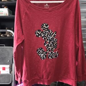 Disney Parks Red Sweatshirt